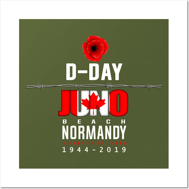 D Day Juno Beach Anniversary Wall Art by SeattleDesignCompany